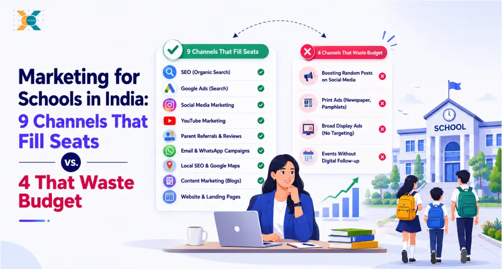 Marketing for Schools in India: 9 Channels That Fill Seats vs. 4 That Waste Budget